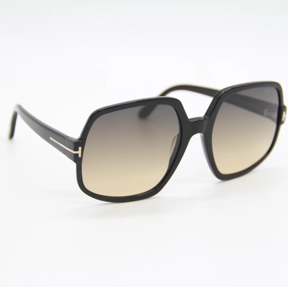 NEW TOM FORD SQUARE SUNGLASSES TOM FORD TF992 01B TOM FORD DELPHINE-02 FT0992/S